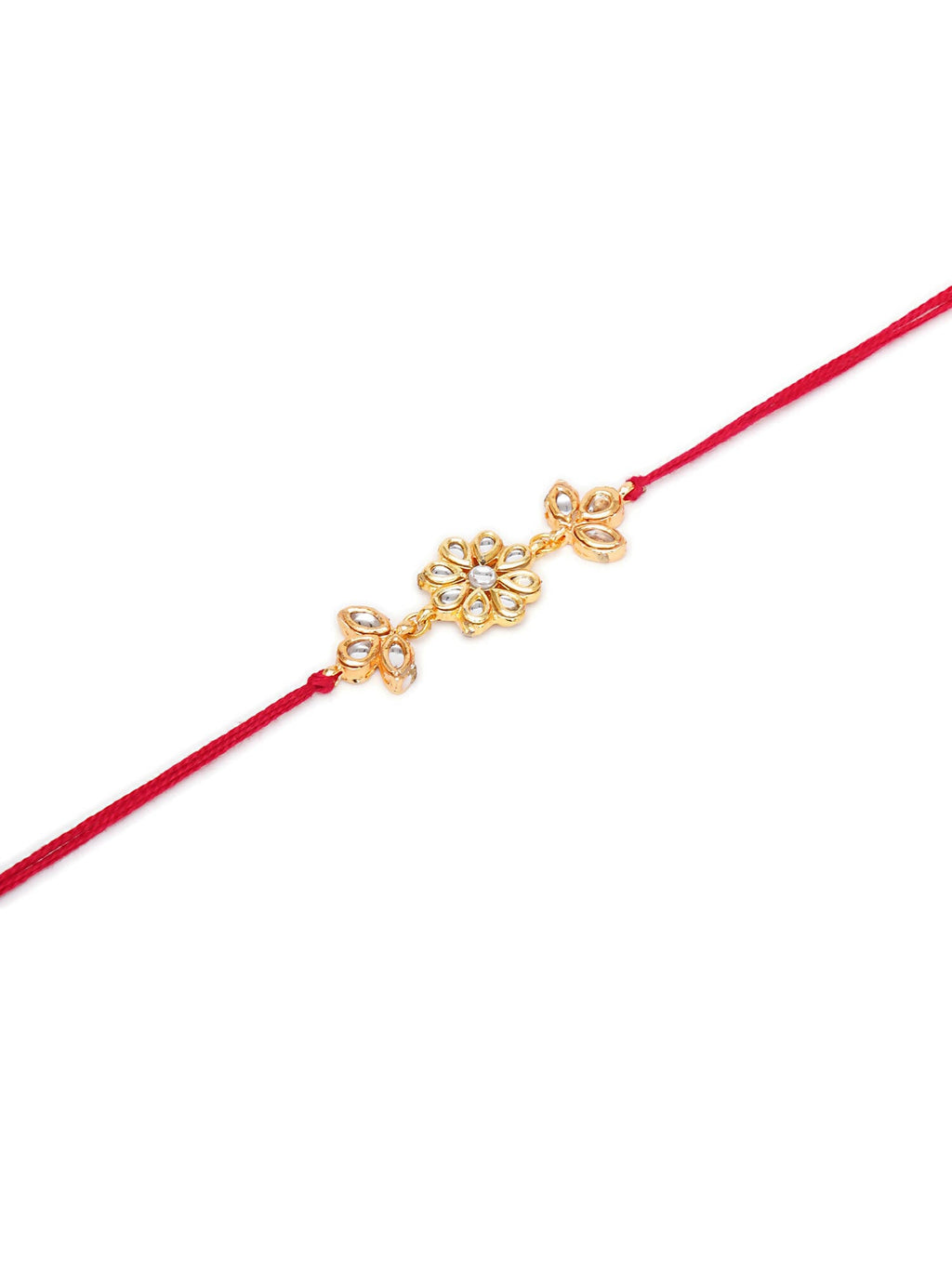 Designer kundan Rakhi - Ruby Raang - Distacart