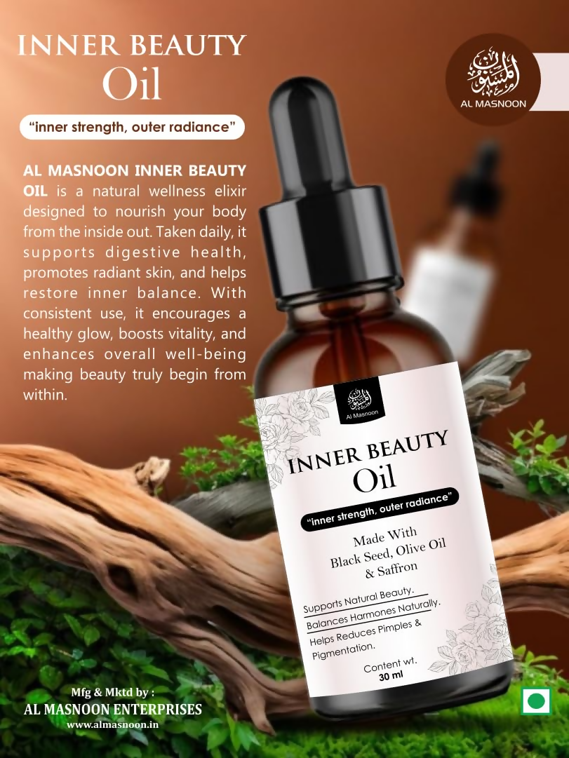 Al Masnoon Inner Beauty Oil For Women Natural Herbal Blend - Distacart
