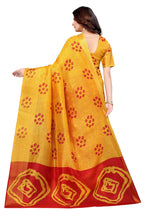 Vamika Ethnic Fire Red Jari Border Linen Saree - Distacart
