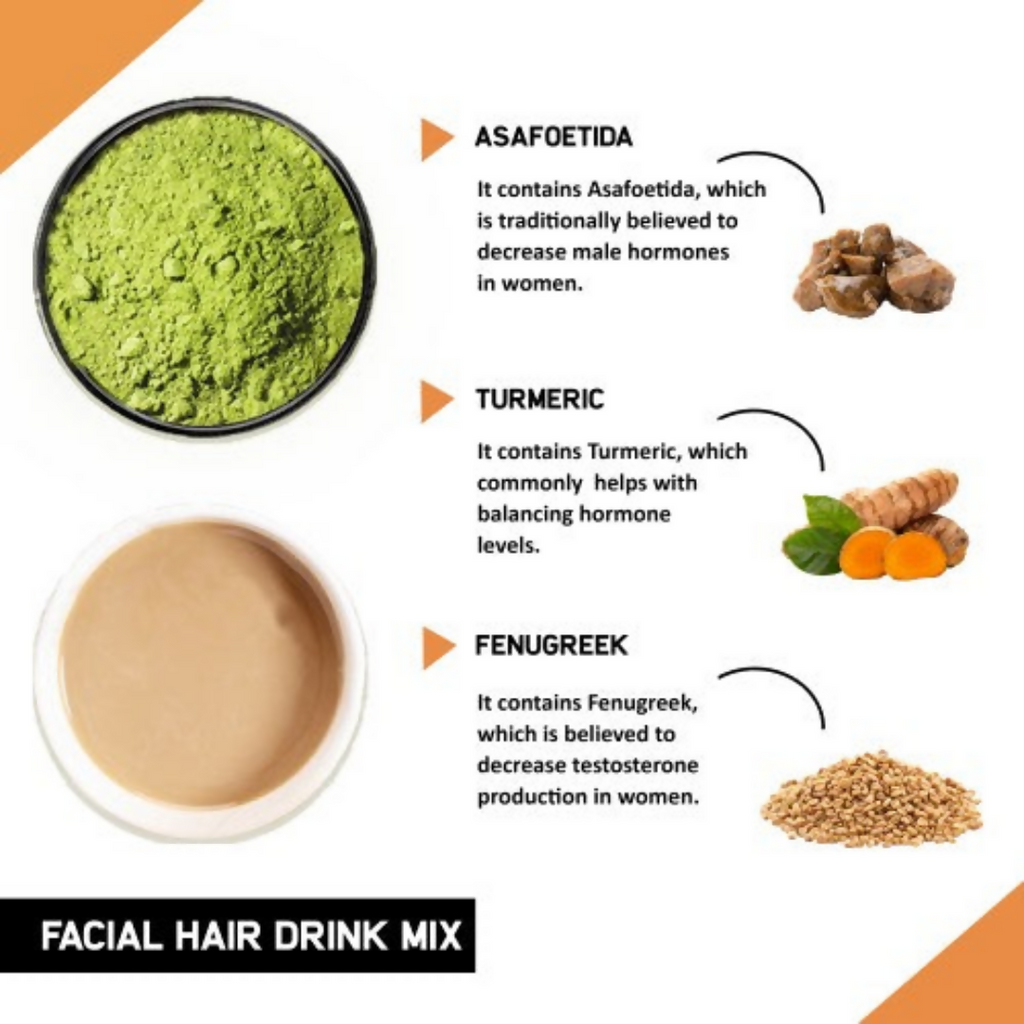 Teacurry JustVedic Facial Hair Drink Mix - Distacart