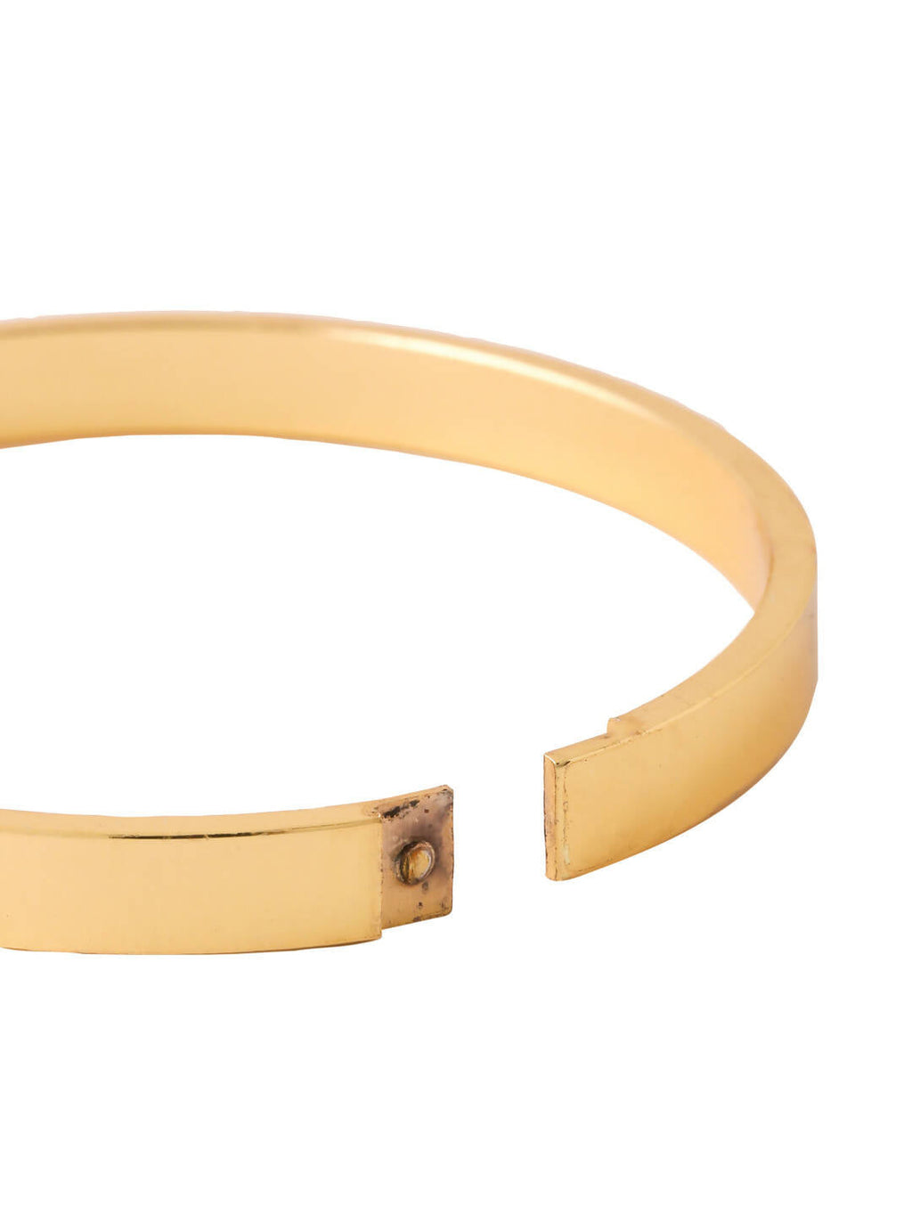 NVR Men's Gold Metal Interlock Kada Bracelet - Distacart
