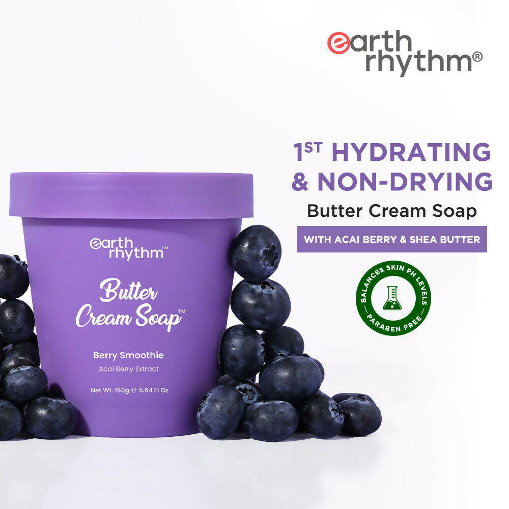 Earth Rhythm Butter Cream Shower Mousse Soap - Berry Smoothie
