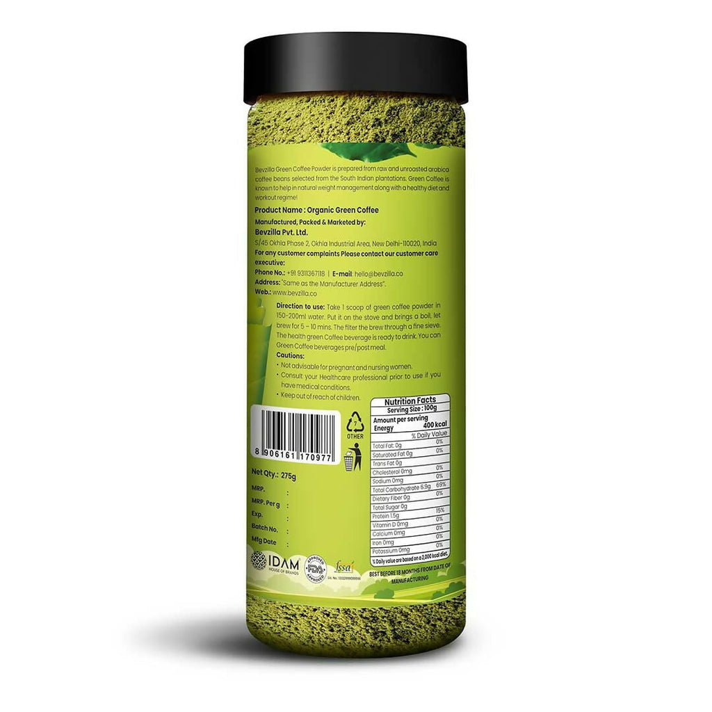 Bevzilla Fatloss Green Coffee Powder - Distacart