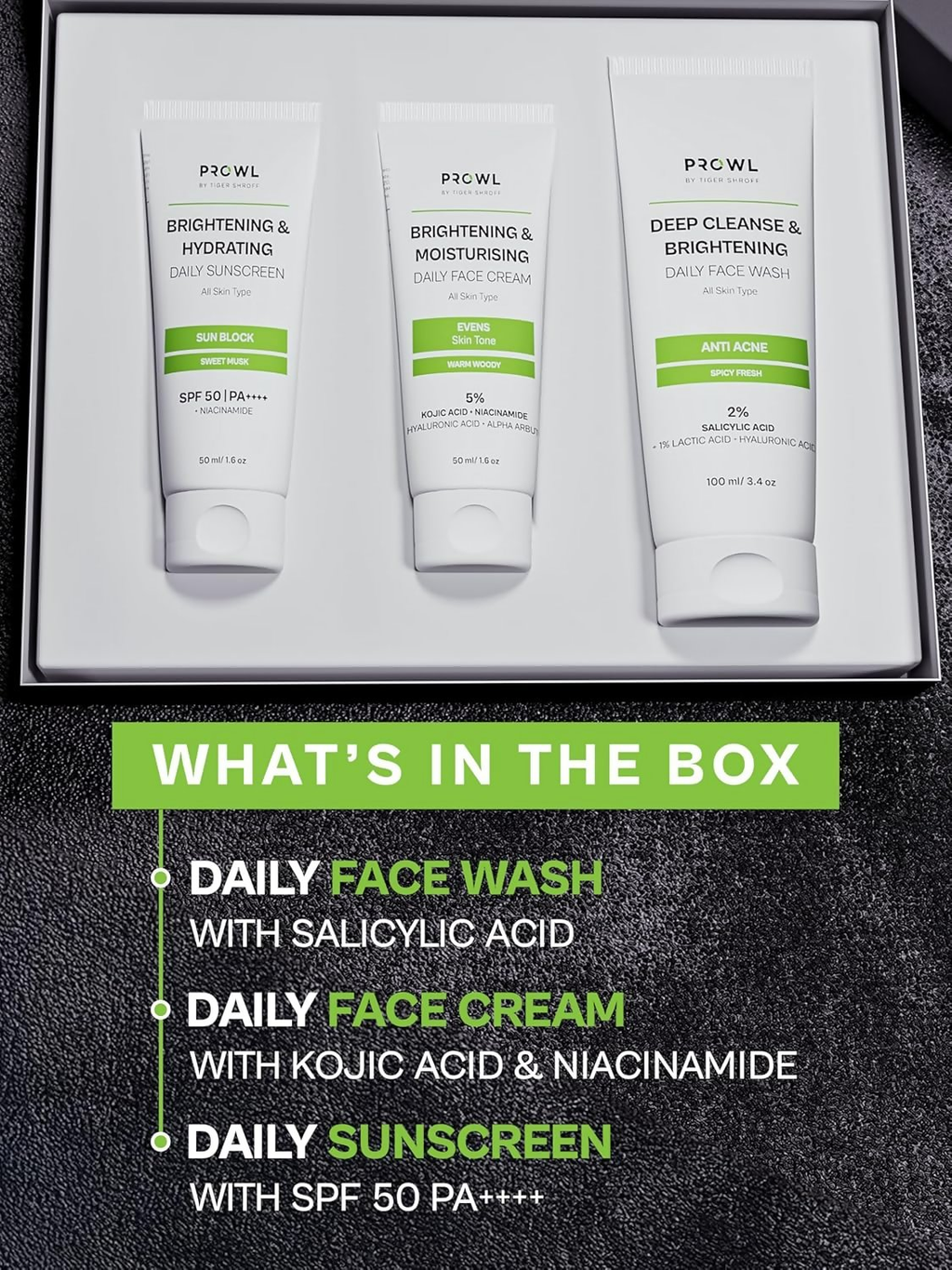 Prowl By Tiger Shroff Unique Skincare Gift Kit