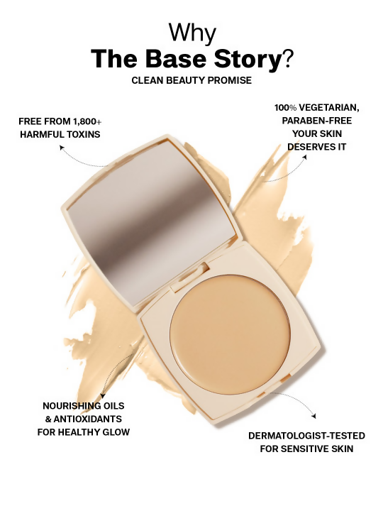 Flicka Cosmetics The Base Story Cream Foundation with SPF Waterproof Caramel