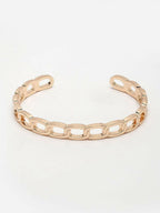 NVR Men's Rose Gold Plated Cuff Bracelet - Distacart