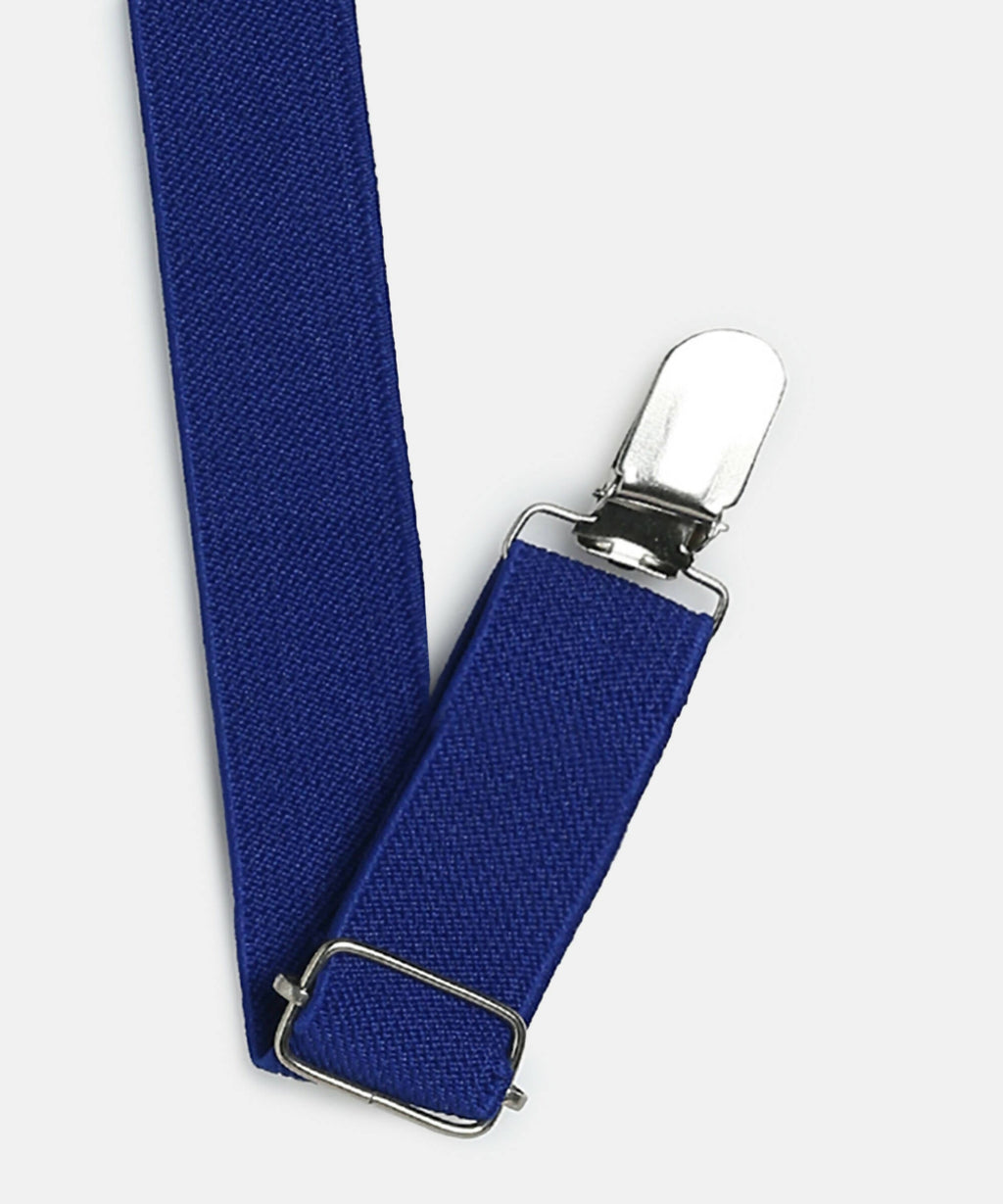 Manet Boys Solid Suspenders - Dark Blue