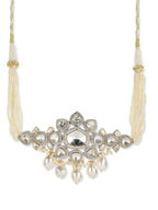 Kundan & Pearl Drop Choker- Ruby Raang
