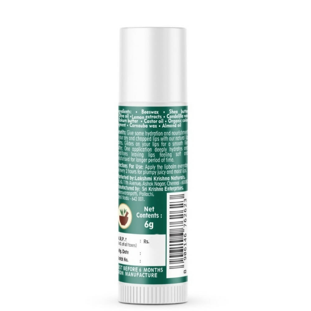 Lakshmi Krishna Naturals Lemon Lip Balm