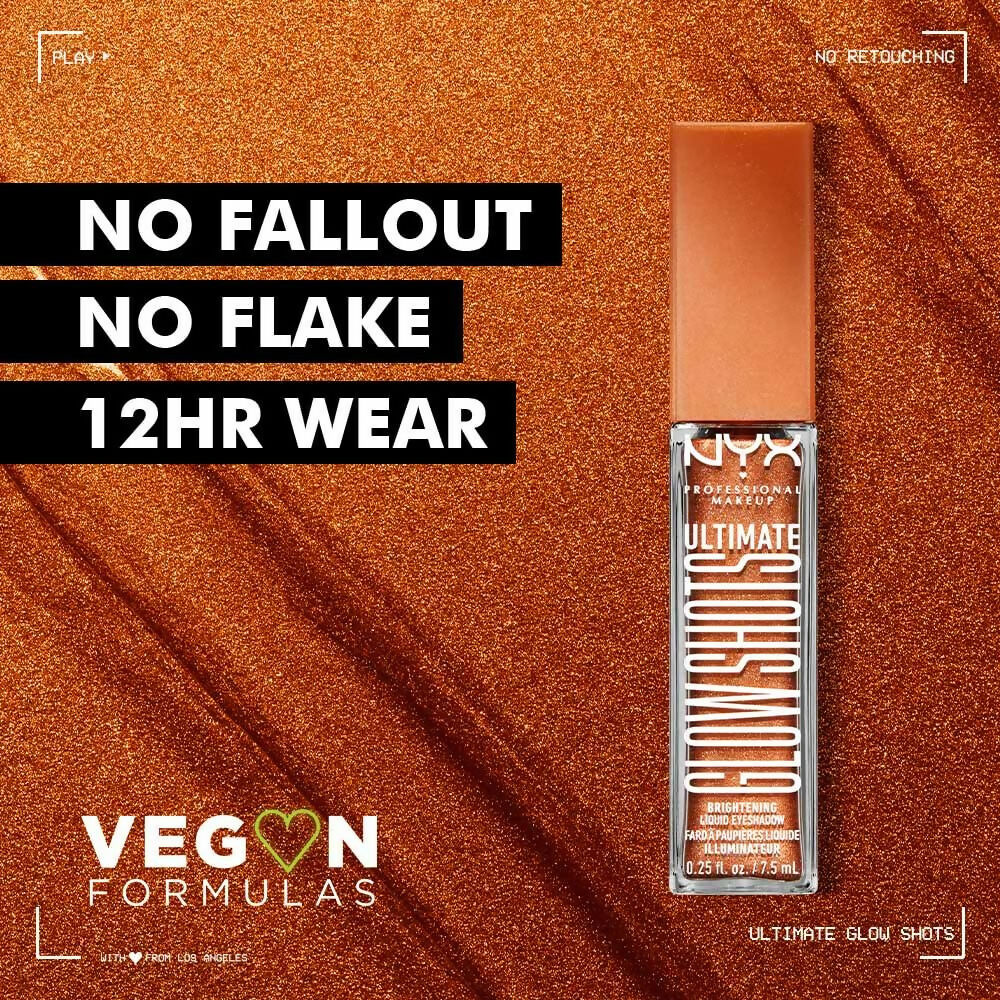 NYX Professional Makeup Ultimate Glow Shots Liquid Eyeshadow - Wow Cacao