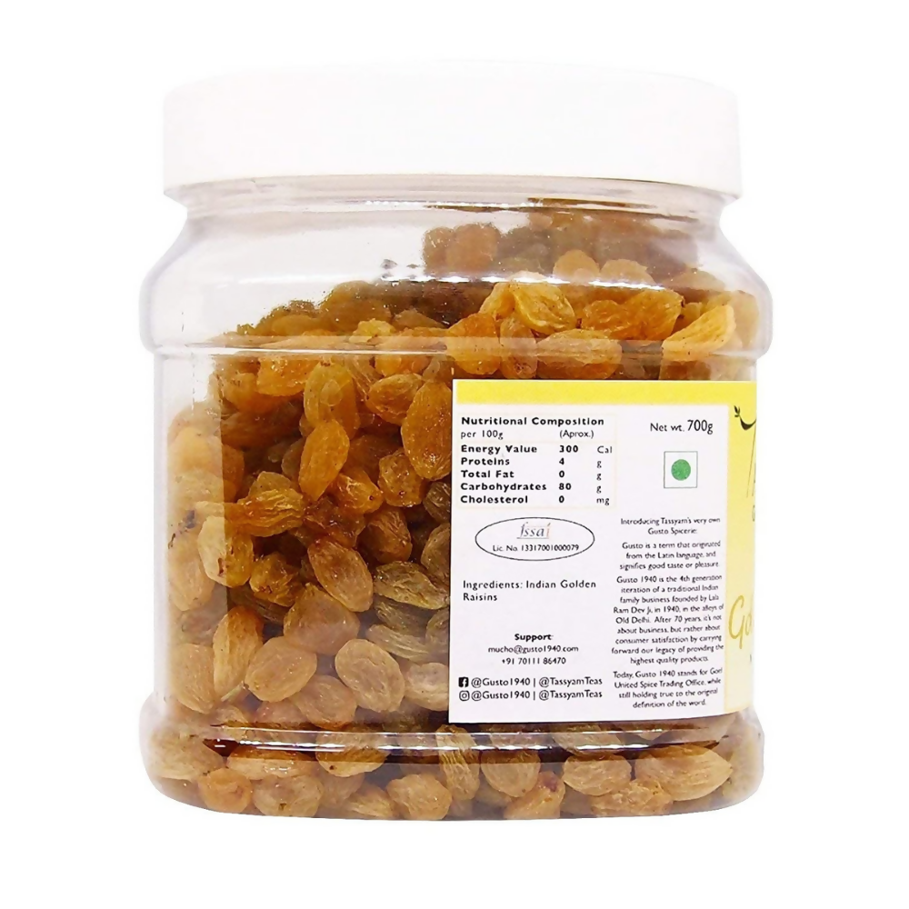 Tassyam Organics Golden Raisins - Distacart