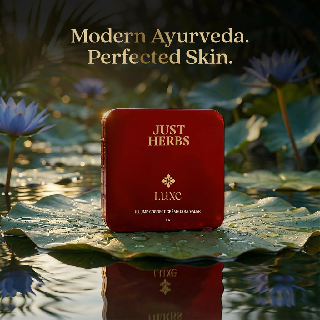 Just Herbs Luxe Illume Correct Creme Concealer Covers Dark Circles (130 Beige) - Distacart