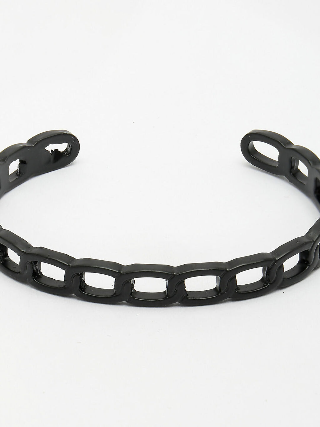 NVR Men's Set of 2 Silver & Black Rhodium-Plated Metal Cuff Bracelet - Distacart