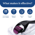 Man Matters Derma Roller 1.00 mm With 540 Titanium Alloy Needles - Promotes Beard Growth & Reduces Acne Scars - Distacart