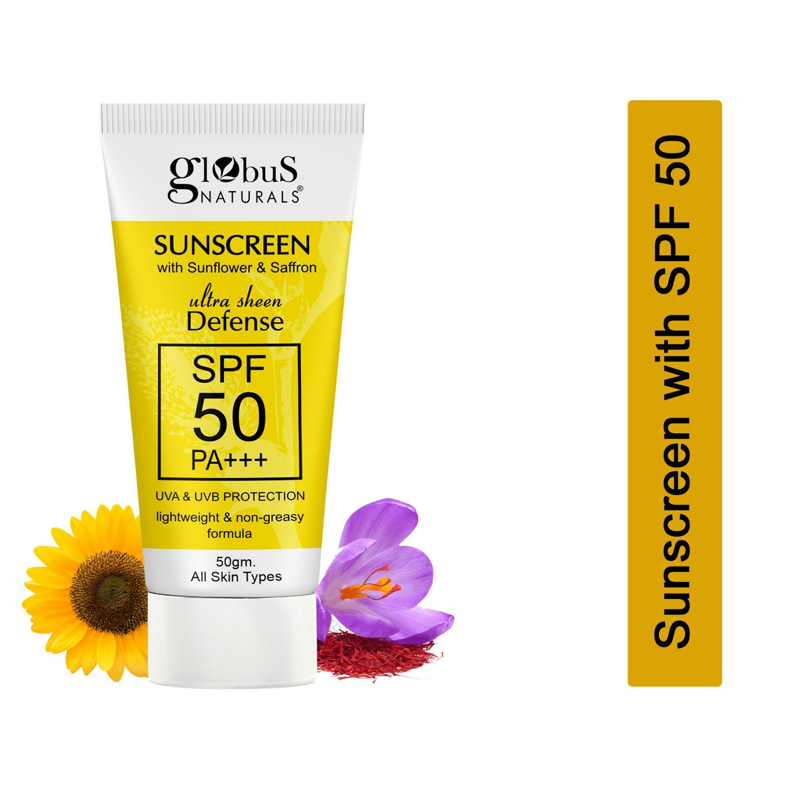 Globus Naturals Sunscreen with Ultra Sheen Defense - Distacart
