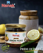 Nanak Homemade Lemon Pickle,300g-[Less Oil & Salt] [Sweet & Sour]