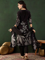 Sangria Floral Printed Kurta Set With Dupatta