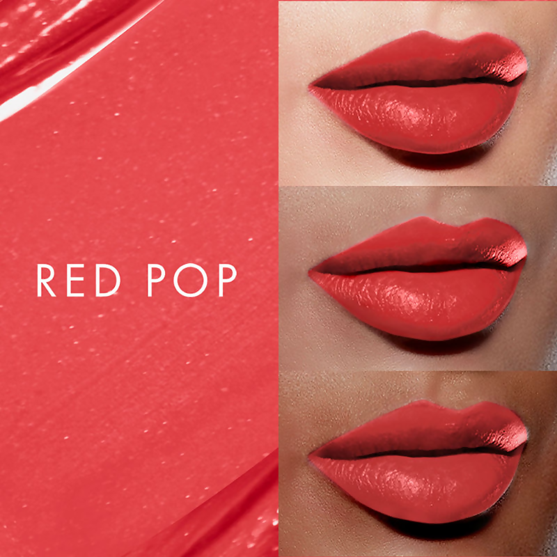 Lakme 9 To 5 Primer + Shine Lipstick - Red Pop