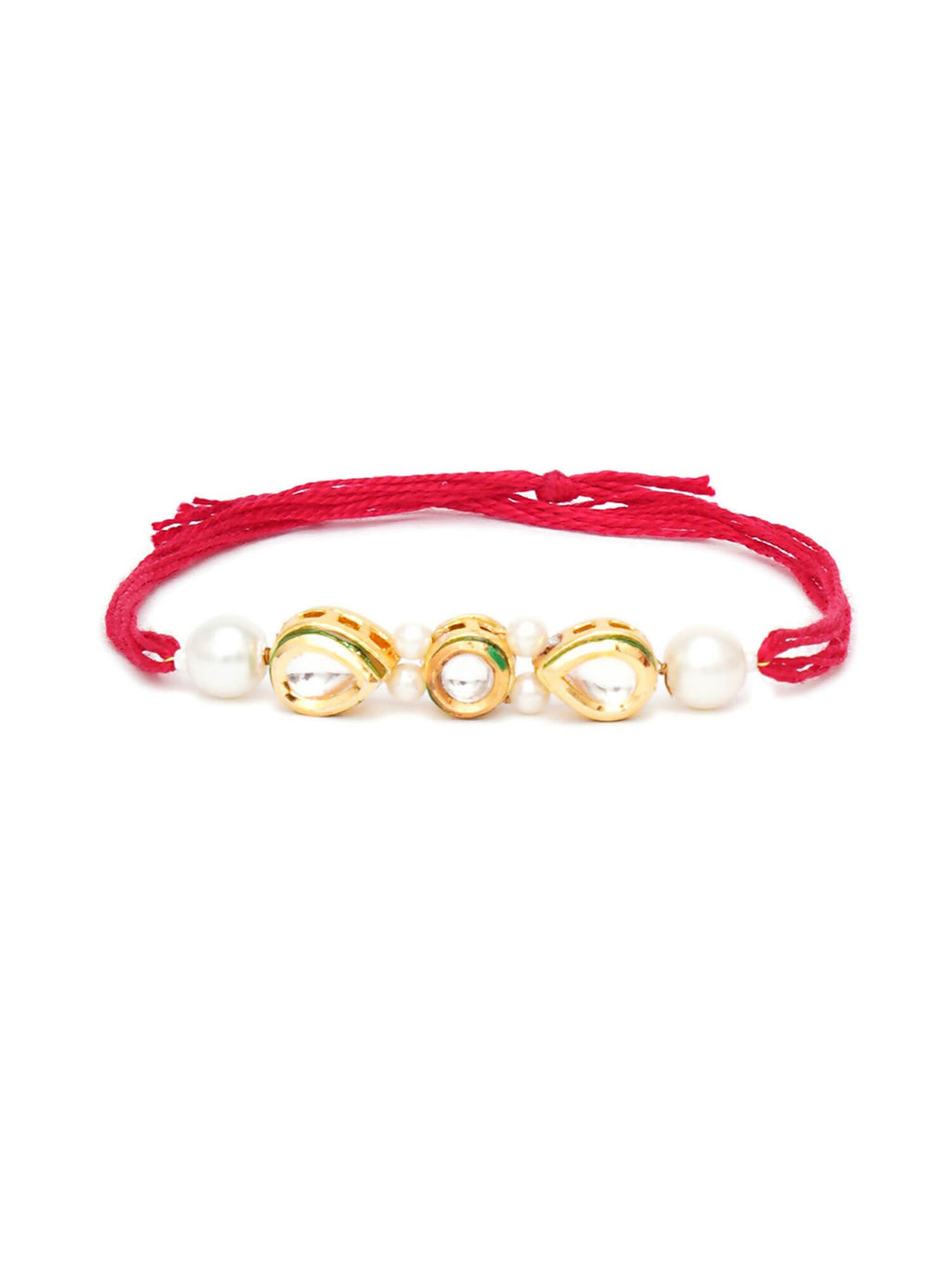 Designer kundan Rakhi - Ruby Raang - Distacart