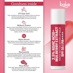 Bake 2.5% Kojic Acid Mulberry Extract Tinted Butter Brightening Lip Balm SPF 55 PA++++ - Distacart