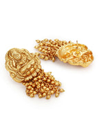 Gold-Plated Pearls Beaded Temple Jewellery Set - Ruby Raang - Distacart