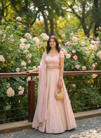 Lehenga Mart Designer Indian Wedding Lehenga Choli-Pink - Distacart