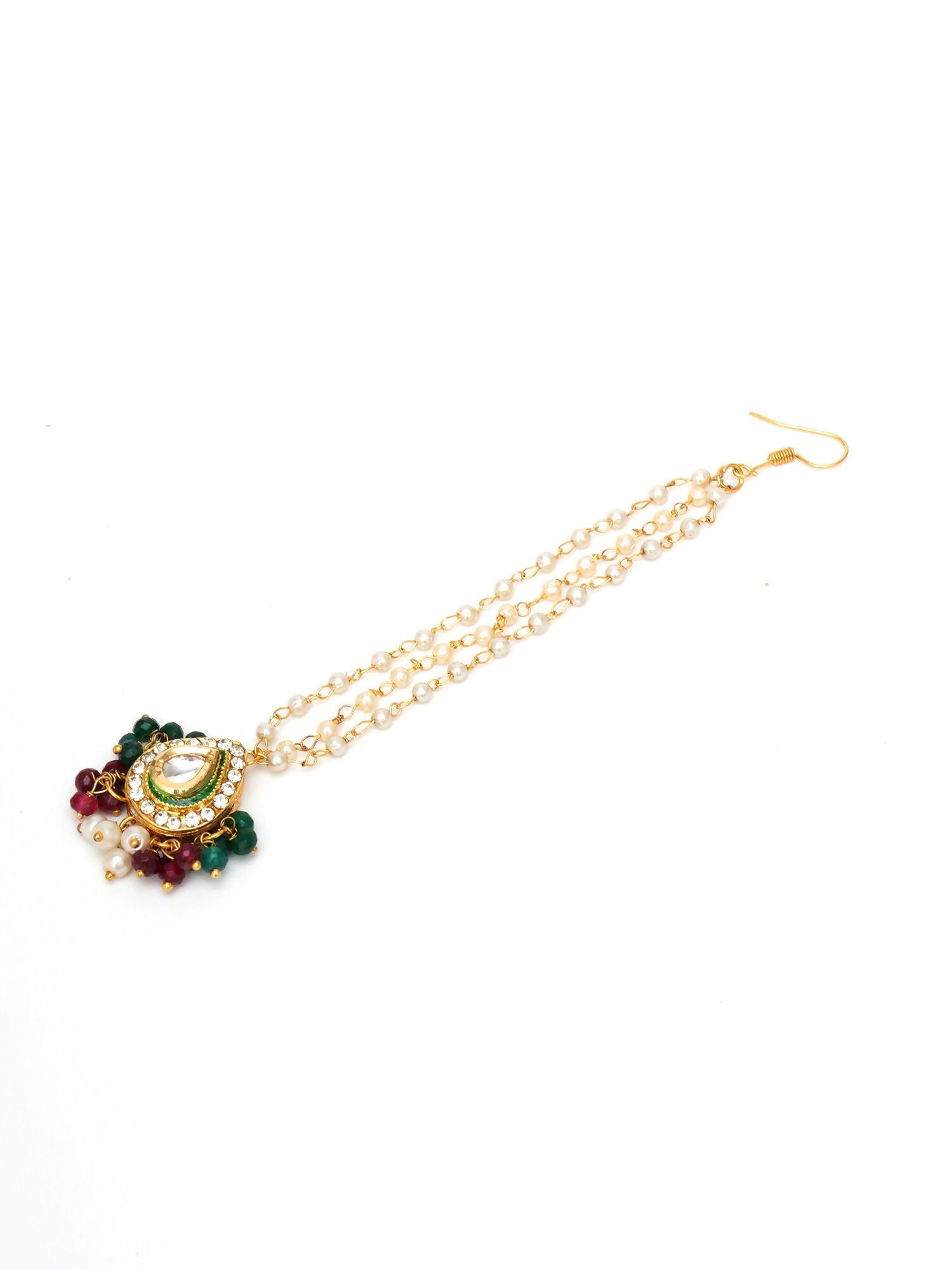 Kundan Maang Tikka (Gold) - Ruby Raang - Distacart
