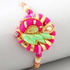 Peacock Zardosi Rakhi & Kaju Katli Box