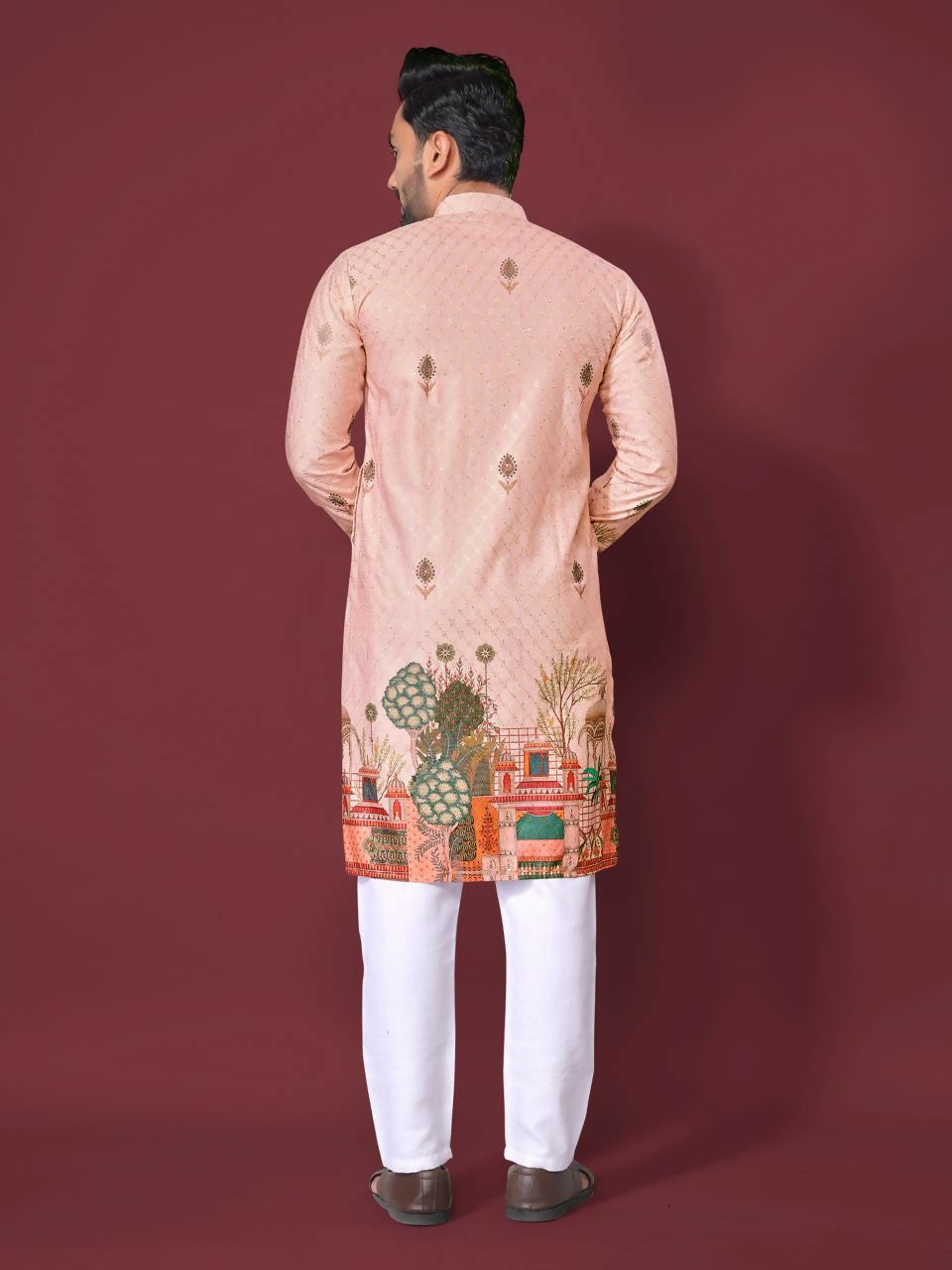 Anaita Light Pink Multicolour Kurta - Distacart