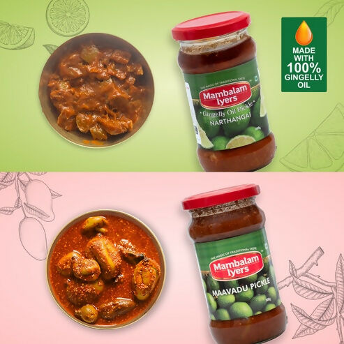 Mambalam Iyers Narthangai & Maavadu Pickle Combo