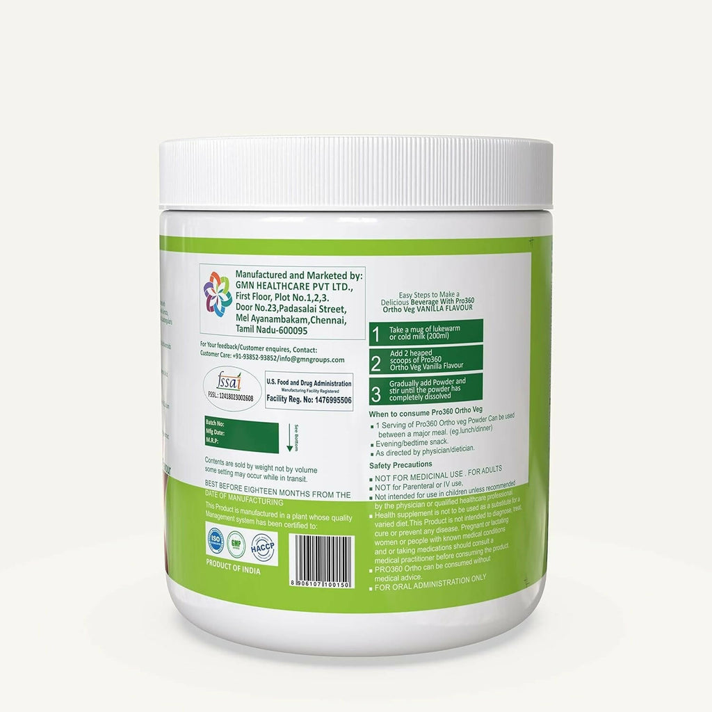 Pro360 Ortho Bone and Joint Protein Supplement Powder - Distacart