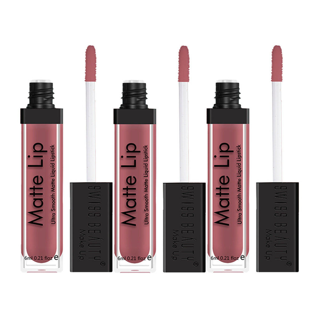Swiss Beauty Ultra Smooth Liquid Lipstick - Pack Of 3