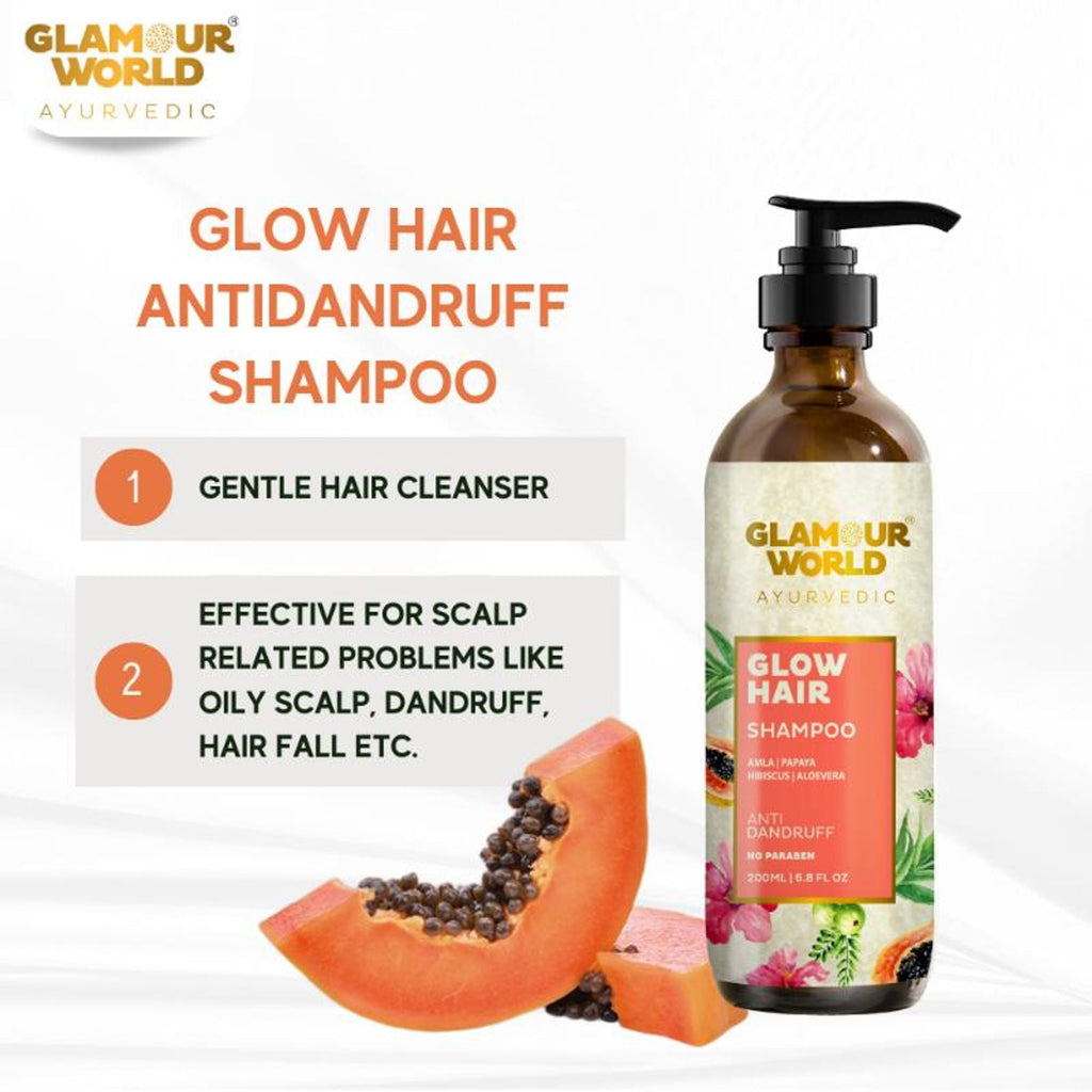 GLAMOUR WORLD AYURVEDIC Glow Hair Shampoo