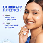 Nykaa Skin Hydra Plump Water Gel Creme Moisturiser, 100Hr Hydration, Normal, Dry & Combination Skin