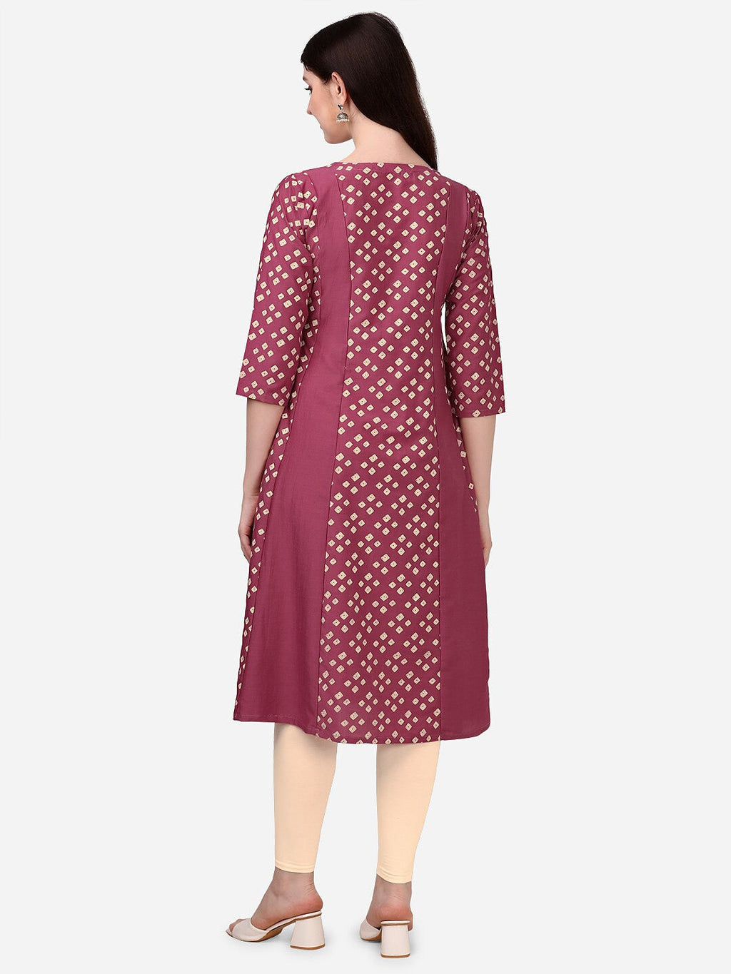 HERE&NOW Bandhani Printed Kurta