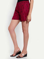 Alvano Printed Red Boxer Shorts