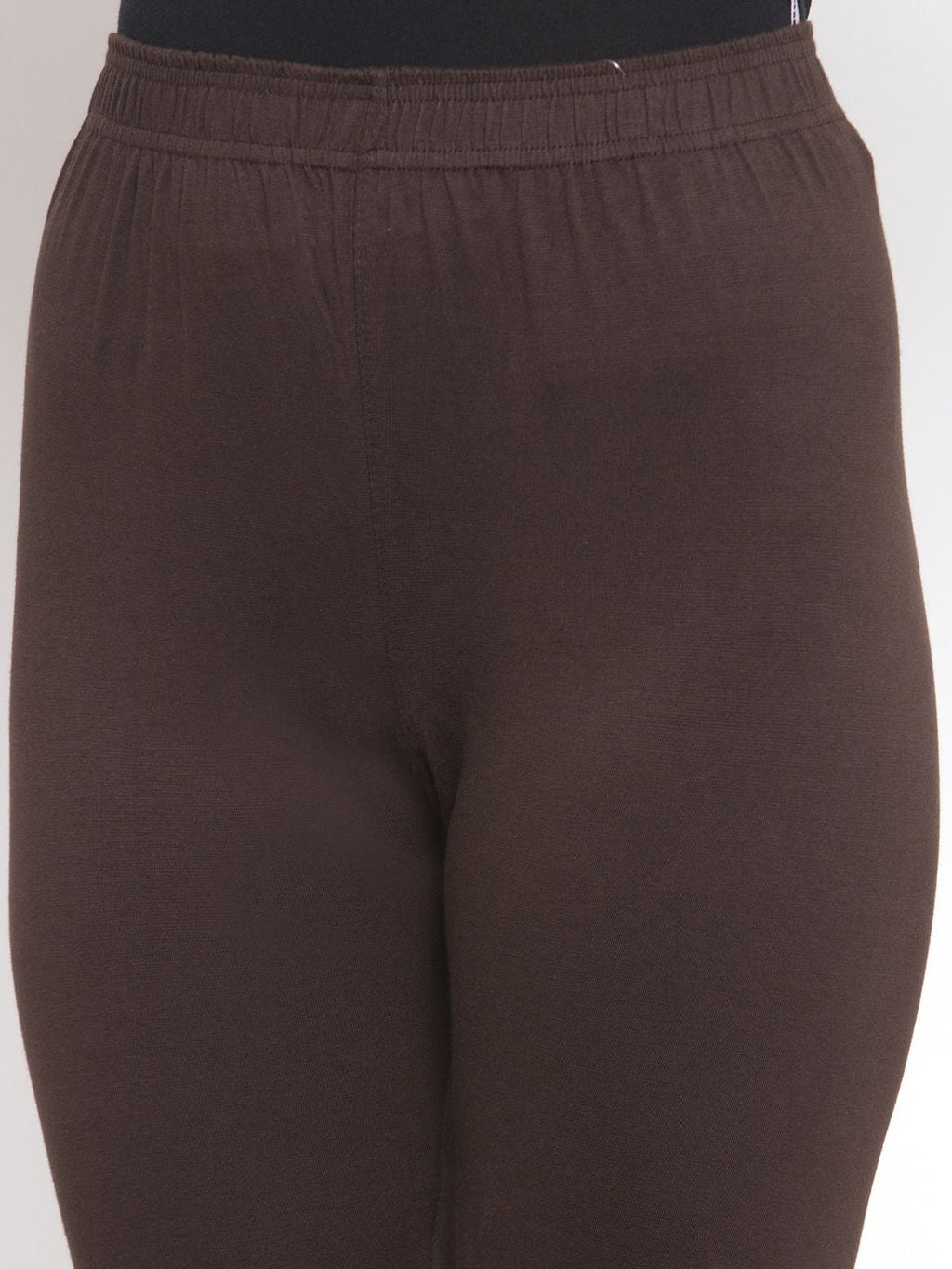 TAG 7 Women Brown Solid Ankle-Length Leggings