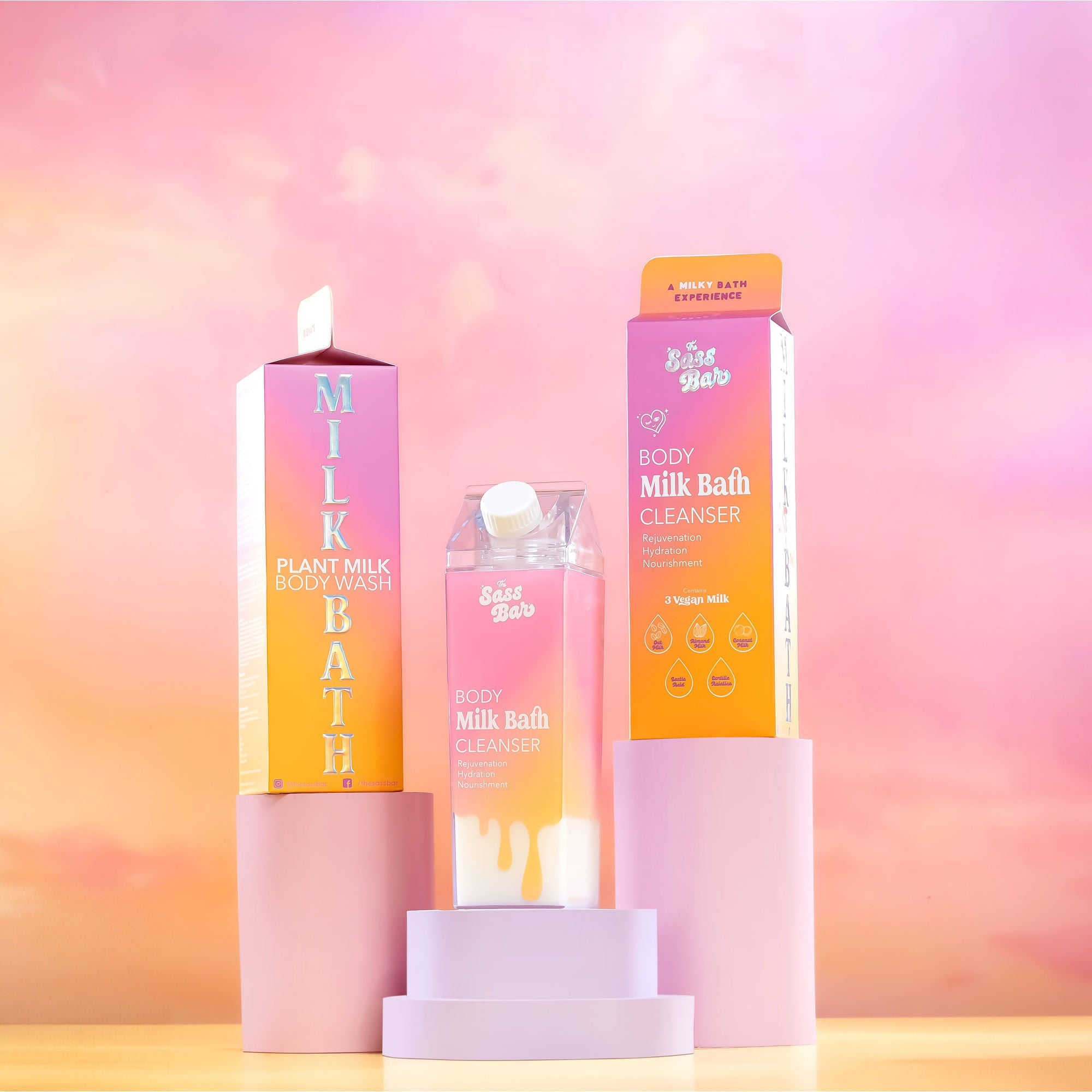 The Sass Bar Dawn Exfoliating Bodywash with Lactic Acid + Centella for Sensitive Skin