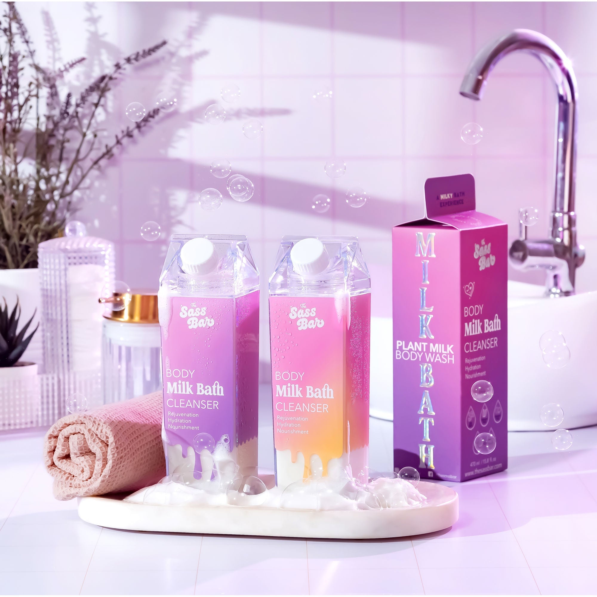 The Sass Bar Dawn Exfoliating Bodywash with Lactic Acid + Centella for Sensitive Skin