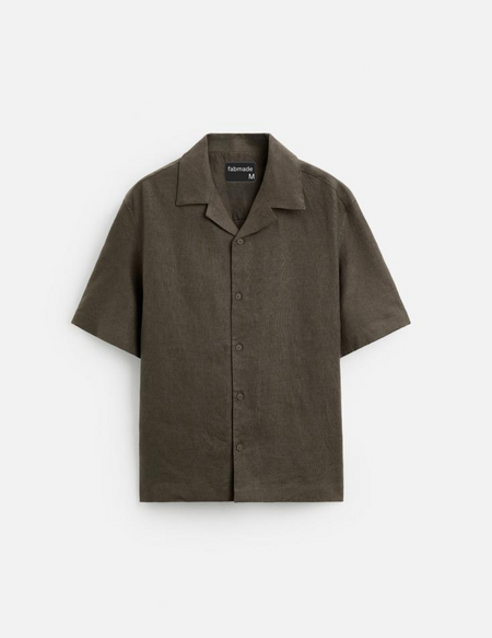 Fabmade Men’S Brown Cotton Shirt