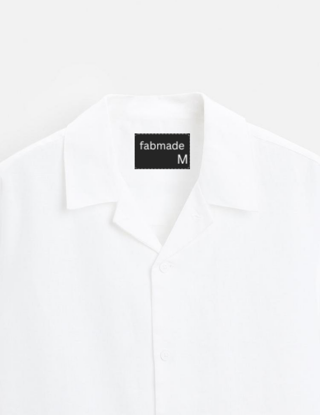 Fabmade Men’S White Cotton Shirt