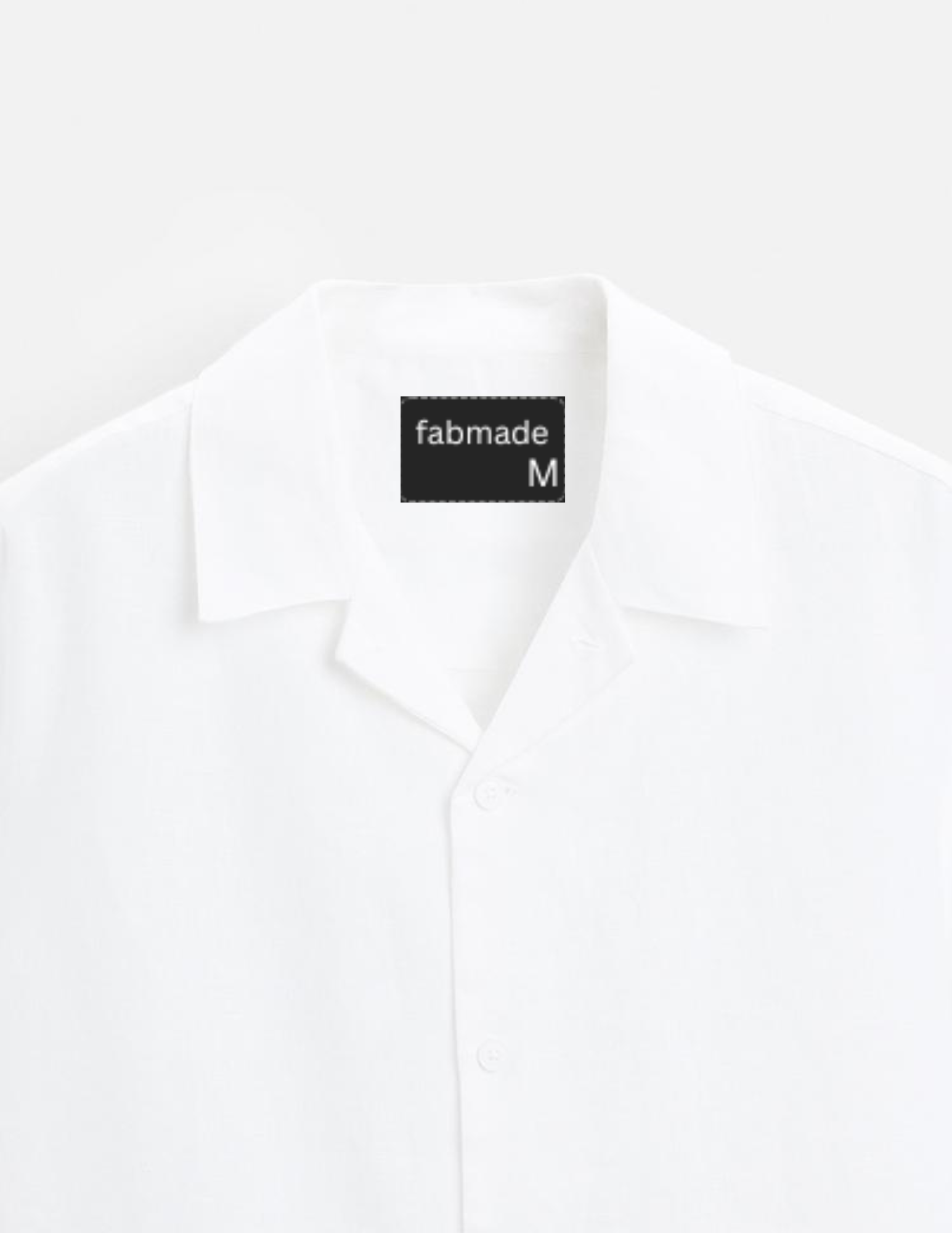 Fabmade Men’S White Cotton Shirt