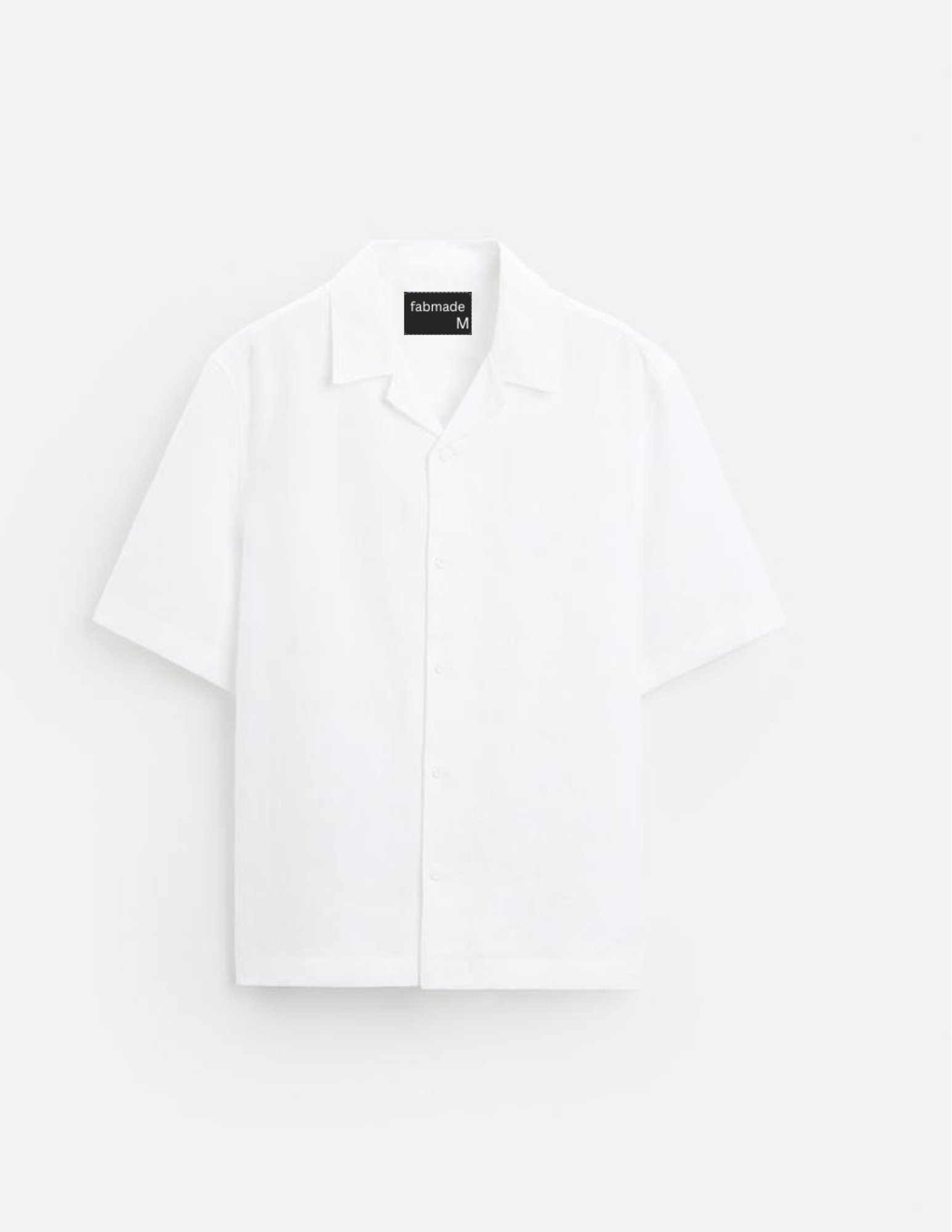 Fabmade Men’S White Cotton Shirt