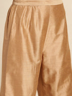 All About You Women Velvet Finish Yoke Design Regular Kurta with Palazzos