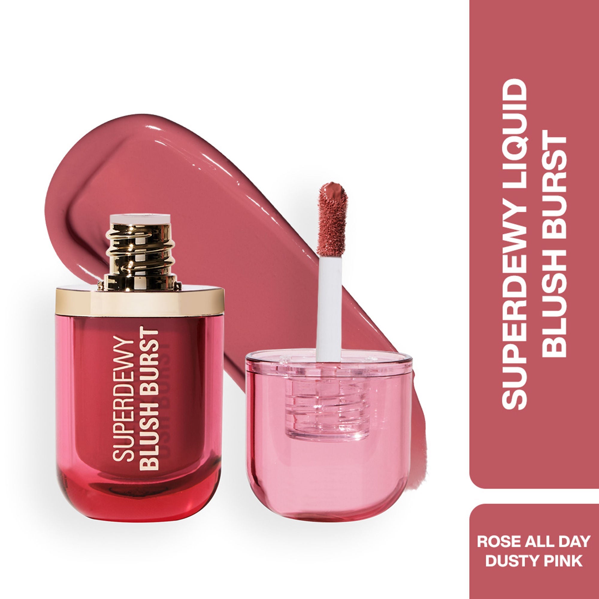 Makeup Revolution Superdewy Liquid Blush Burst - Rose All Day Dusty Pink
