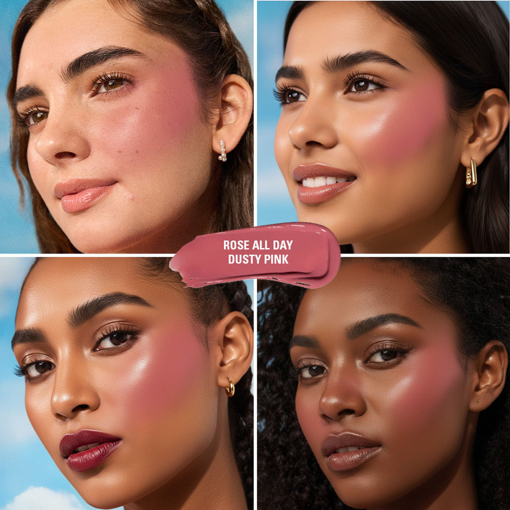Makeup Revolution Superdewy Liquid Blush Burst - Rose All Day Dusty Pink - Distacart
