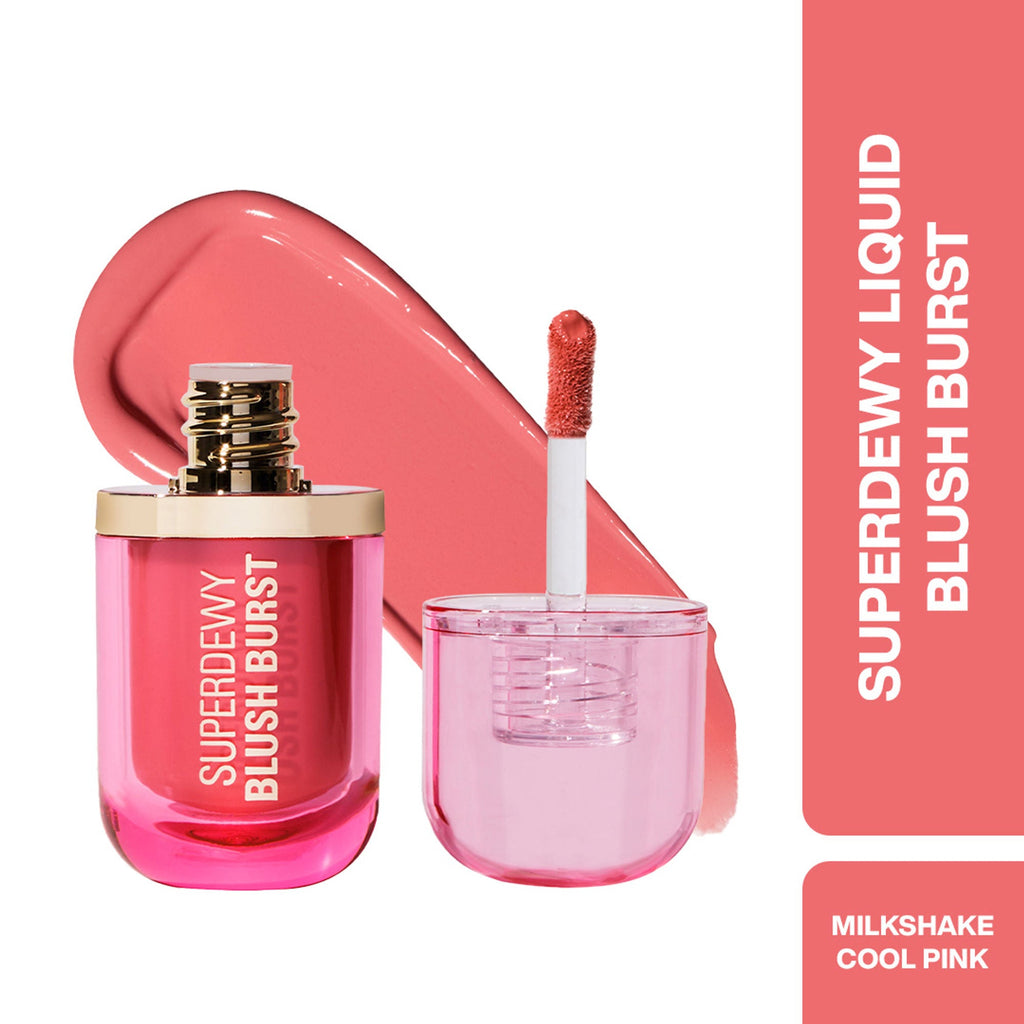 Makeup Revolution Superdewy Liquid Blush Burst - Strawberry Milkshake Cool Pink