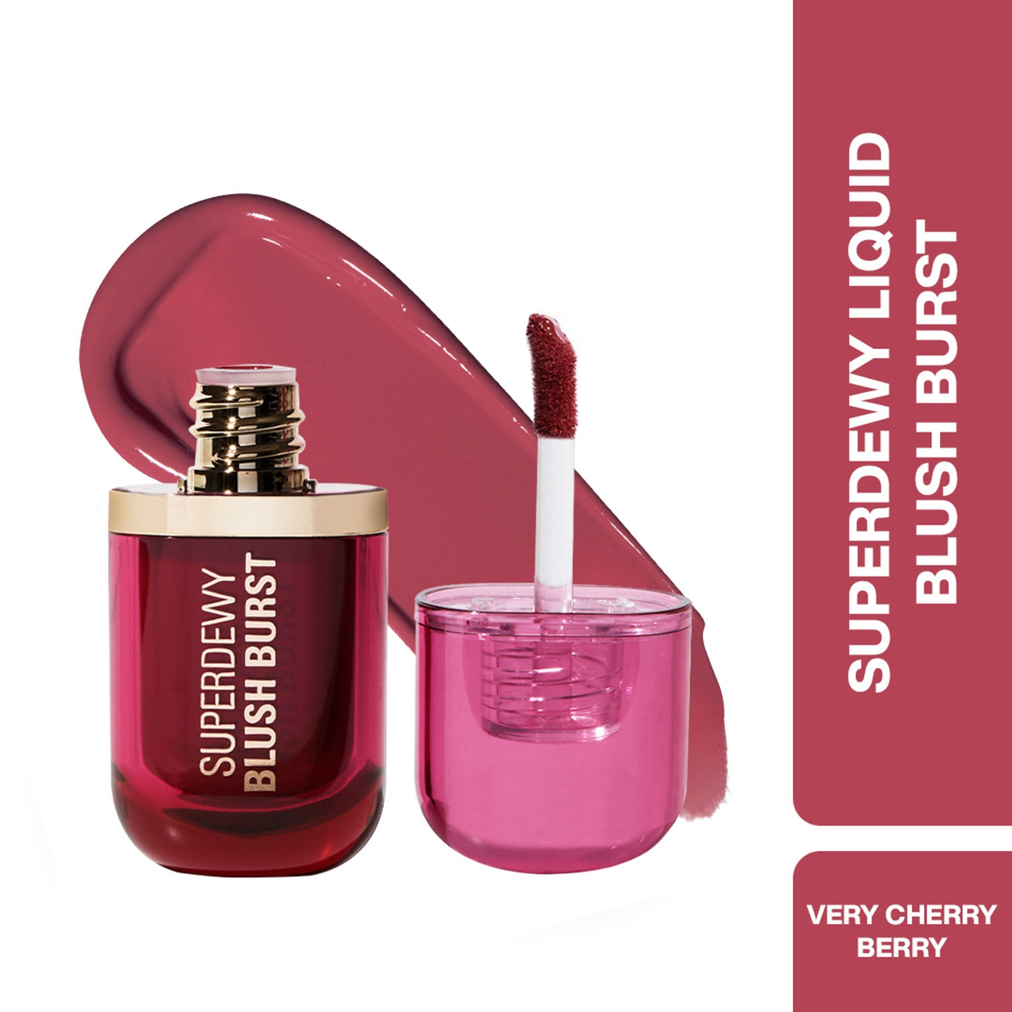 Makeup Revolution Superdewy Liquid Blush Burst - Very Cherry Berry