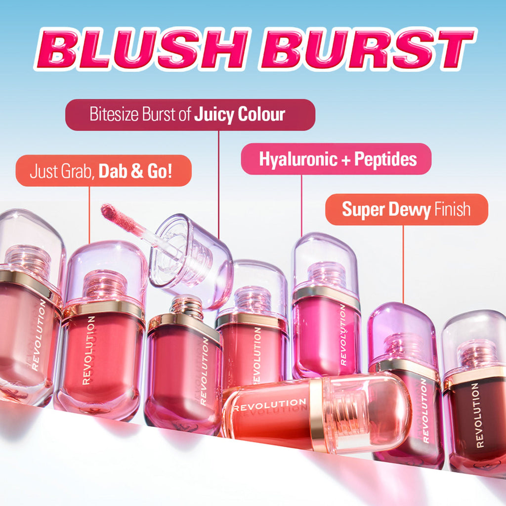 Makeup Revolution Superdewy Liquid Blush Burst - Very Cherry Berry