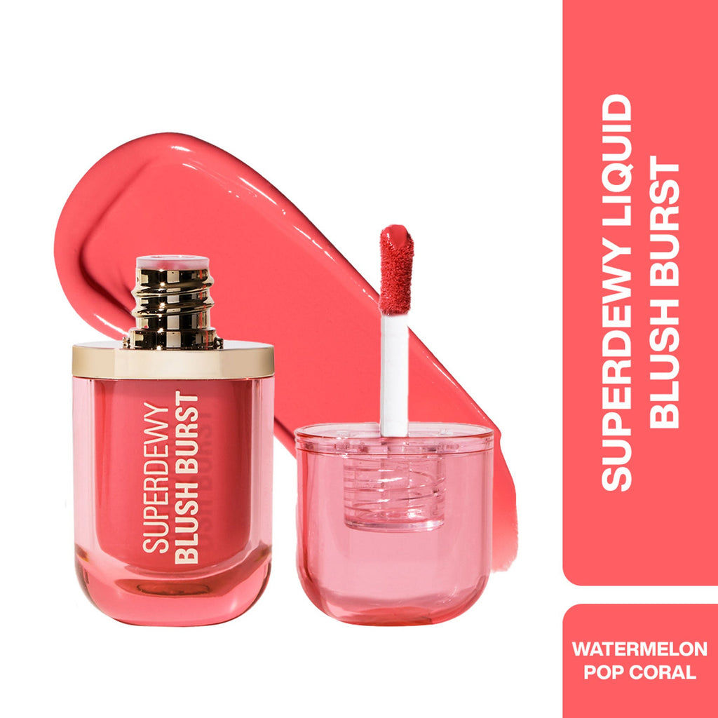 Makeup Revolution Superdewy Liquid Blush Burst - Watermelon Pop Coral